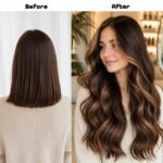 Clip in Hair Extensions, 20 Inches Wavy Synthetic Hair Extensions Clip ins | Clip in extensions for Women and Girls, Soft and Natural, Perfect for Daily Casual Wear, Date Night, Wedding, Photoshoot - Image 6