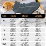 Mile High Life Dog Raincoat, Adjustable Waterproof Reflective Rain Jacket for Small Medium Large Dogs, Lightweight Breathable Pet Rain Coat with Leash Hole(Dark Gray,XS Chest 17-23") - Image 3