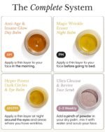 Frøya Organics The Complete System for Mature Women’s Skin Set (4 count) | 4 Step Regimen with Face Scrub, Day and Night Balm & Eye Balm, With Arctic Ingredients Rosehip, Calendula & Sea Buckthorn - Image 4