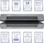 SINCHI 13" Commercial Laminator | 3–10 Mil, 4-Roller, 48s Warm-Up, 17s/Sheet, Heavy Duty No-Jam Design, Works with Cardstock & Dark Prints, Includes 10 Sheets, Ideal for Office, School & Business - Image 8