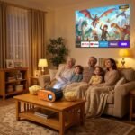 Mini Video Projector with WiFi Bluetooth, Native 1080P Portable Movie Projector, Compatible with SmartPhone, TV Stick, PS5, Laptop HDMI USB for Home Theater Indoor Outdoor Movies - Image 9