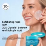 MAREE Glycolic Acid Pads & 2% Salicylic Acid – Toner Pads for Face with 20% Glycolic Acid Solution – Face Exfoliating Pads, Acne Clearing Face Pads – Skin Pore Resurfacing & Radiance Device – 50 Count - Image 4