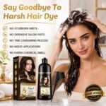 Dark Brown Hair Dye Shampoo 5 in 1,Herbal Ingredients Natural Hair Color Shampoo for Gray Hair, Long Lasting Semi-Permanent Hair Coverage for Women & Men, Mild Formula, Lasts 30 Days, 500ML - Image 7