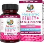 MARYRUTH'S Probiotic Beauty Capsules, Gut Health, Vegan Collagen Support | Red Orange Complex & Ceramosides, Vegan Collagen Support, Anti Aging, Gut Health, Hair Skin and Nails Vitamins - Image 2