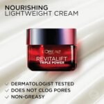 L'Oreal Paris Revitalift Triple Power Anti-Aging Face Moisturizer, Pro Retinol, Hyaluronic Acid & Vitamin C to Reduce Wrinkles, Firm & Brighten Skin, 1.7 Oz - Image 9