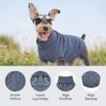 Small Dog Sweaters, Soft Knit Cold Weather Turtleneck Dog Clothes, Lightweight Warm Puppy Sweater for Chihuahua, Dachshund, Shih Tzu, Yorkie (Dark Blue, M) - Image 6