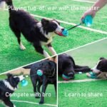 ALLRIER Dog Toys to Keep Them Busy for Boredom,Interactive Dog Toys Tug of War, Mentally Stimulating Toys for Dogs, Puppy Teething Puzzle Treat Food Dispensing Ball Toy for Small Medium Dogs - Image 3