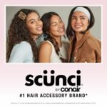 Scünci Hair Scrunchies, Waffle Knit Cotton, No-Damage, 36 Count | Machine-washable cotton-blend elastic hair ties for comfortable daily wear, wide assortment of colors to suit any look - Image 9