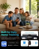 8-Electrode Smart Scale with Handle, Body Fat & Composition Scale | 57 health metrics, BMI & muscle mass analyzer, 400 lb capacity, Bluetooth sync, visceral tracking - Image 6