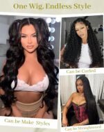 26 Inch Body Wave Human Hair Wig 13x6 Lace Front Wigs Human Hair Pre Plucked 200 Density HD Lace Frontal Wigs With Baby Hair Glueless Wigs Silky Smooth Tangle-free for Women Daily - Image 7