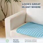 MICROCOSMOS Summer Cooling Mat & Sleeping Pad- Water Absorption Top, Materials Safe, Easy Carry, EZ Clean. Keep Cooling for Pets, Kids and Adults.(Blue, 28" x 22") - Image 5