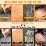 BEEOS 5x5 Skinlike Real HD Lace Closure, 0.10mm Ultra-thin Invisible HD Lace Single Knot Pre-Plucked Brazilian Human Hair Closure Natural Color 14 Inch - Image 7