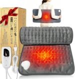Electric Heating pad for Back Neck Shoulder Knee Arms Legs- Electric Heat Pads with 6 Heat Settings & Auto Shut Off Heat Heating Pad for Birthday Mother Father Girl Men Women - Image 2
