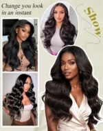 26 Inch Body Wave Human Hair Wig 13x6 Lace Front Wigs Human Hair Pre Plucked 200 Density HD Lace Frontal Wigs With Baby Hair Glueless Wigs Silky Smooth Tangle-free for Women Daily - Image 9