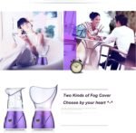Hann Facial Steamer Professional Sinus Steam Inhaler Face Skin Moisturizer Facial Mask Sauna Spa Steamers with Aromatherapy Diffuser Humidifier Function (Purple) - Image 6