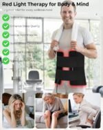 Red Light Therapy Mat for Body, 33"×17" Infrared Mat Wearable | 380 LEDs, Infrared Light Therapy for Back Shoulder Pain Relief, Portable for Home Office Travel, Gift for Men Women - Image 8
