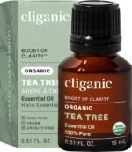 Cliganic Organic Tea Tree Essential Oil – 100% Pure & Natural Essential Oil, USDA Certified, Non-GMO Verified, Vegan & Cruelty-Free | for Aromatherapy, Diffuser, Skin, Hair & Nails - Image 2