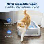 PetSafe ScoopFree Crystal Pro Legacy Self-Cleaning Litter Box, Uncovered | Hands-Free Automatic Cleaning, Advanced Odor Control, Health Counter Display, Includes 1 Disposable Crystal Litter Tray - Image 6