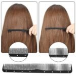 Leinuosen 12 Pcs Carbon Fine Cutting Comb for Salon Hairdressing, Heat Resistant Barber Comb (Black) | Taper Comb Set, Anti-Static Carbon Fiber, Salon Cutting Use, Lightweight Grip, Fits All Hair Types - Image 8