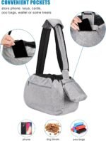 Ownpets XL Dog Sling 15-25lbs, Hands-Free Carrier with Bottom Support Pad | Sturdy Base Prevents Pet Sagging, Soft Shoulder Strap for Comfort, Storage Pocket, Secure Fit for Vet & Travel - Image 5