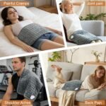 Electric Heating pad for Back Neck Shoulder Knee Arms Legs- Electric Heat Pads with 6 Heat Settings & Auto Shut Off Heat Heating Pad for Birthday Mother Father Girl Men Women - Image 8