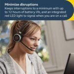 Jabra Evolve 65 SE Link380a MS Stereo- Bluetooth Headset with Noise-Cancelling Microphone, Long-Lasting Battery and Dual Connectivity - Works with All Other Platforms - Black - Image 5