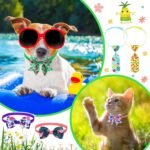Sanwuta 300 Pcs Dog Bow Tie Collars Bulk for Dogs Adjustable Summer Spring Basic Dog Bowtie Collars for Medium Large Dogs 120 Pet Neck Ties 120 Bowties 60 Bowknot Set for Pet Grooming Accessories - Image 4