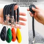 Pet Training Clicker with Wrist Strap - Dog Training Clickers for Puppy, Cat, Potty, Bird, Horse, Pet, Trainer Training Tools, Behavior Aids (Black +Deep Green + Tangerine + Yellow) - Image 3