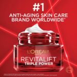 L'Oreal Paris Revitalift Triple Power Anti-Aging Face Moisturizer, Pro Retinol, Hyaluronic Acid & Vitamin C to Reduce Wrinkles, Firm & Brighten Skin, 1.7 Oz - Image 8