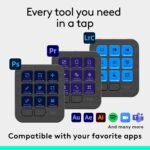 Logitech MX Creative Console 9 Customizable Keys - Graphite | Control Dial, for graphic design, Zoom and Spotify, includes 3-Month Adobe Cloud Membership, Stream Deck Accessories - Image 5