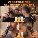 Beard Trimmer for Men, Cordless 18-in-1 Electric Razor & Hair Clipper,Gifts | Waterproof Mustache Grooming Kit, Rechargeable Beard Hair Nose Ear & Body Trimmer, Face Shaver, gift for men,husband & father - Image 5