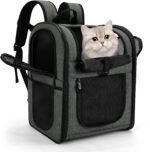Apollo Walker Cat Carrier Backpack for Small Dogs and Cats Up to 18 lb | Side Pockets, Four-Sided Breathable Mesh, Stability Package, Removable Pad,3D back panel,Thickened shoulder straps - Image 2