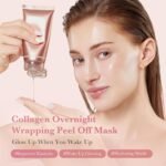 medicube Wrapping Mask Collagen Overnight Peel Off Facial Mask | Elasticity & Hydration Care, Reduces Sagging & Dullness | Hydrolyzed Collagen For Glowing Skin | Korean Skin Care, 2.53 fl.oz - Image 4