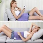 Electric Heating pad with 6 Heat Settings, Auto Shut Off, Dry Electric Heating for Back Neck Knee Arms Legs Shoulder Heat Pads for Christmas Birthday Father's Day Mother's Day (24"X12", Light Purple) - Image 7