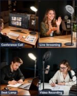 Desk Ring Light with Stand for Computer, 30 Modes Video Conference Lighting | Adjustable Desk Light for Video Recording, Zoom Lighting for Computer, Webcam, Podcast, Calls, Home Office, CRI 97.8 - Image 7