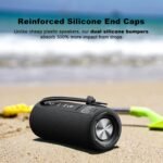 MIATONE Boombox Outdoor Portable Bluetooth Speaker Waterproof Wireless Speakers - Black - Image 5