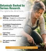 Zenmen Tick Immune Support Supplement - Improved Formula - Japanese Knotweed, Cat's Claw, Chinese Skullcap, Cryptolepis Sanguinolenta, Sweet Wormwood - 90 Vegan Capsules, Made in The USA - Image 6