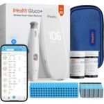 iHealth Gluco+ Wireless Smart Glucose Monitor Kit, 100 Strips & 100 Lancets | Free Smart App, Unlimited Data Storage, High Accuracy, Home Blood Sugar Tracking, Daily Diabetes Management - Image 2