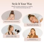 Kitsch Ultra-Petite Satin Scrunchies for Women - Eucalyptus, 6pcs | Wake Up Frizz-Free, No Crease Hair Ties, Softer Than Silk Scrunchies, Stylish Hair Accessories For All Hair Types - Image 6