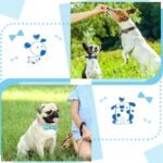 16 Pieces Dog Bow Ties Slide Hawaiian Styles Dog Collar Attachment Bows with Rubber Bands Dog Bow Ties for Large Dogs Spring Summer Grooming Independence Day(Classic Style) - Image 5