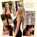Full Shine Sew In Hair Extensions Real Human Hair 22 Inch Weft Extensions Real Remy Hair Color 2 Dark Brown Double Weft Full Head Straight Hair Weaves 105 Grams Hair Weft Bundles Straight Hair - Image 8