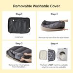 Bedsure SupportMax™ Extra Thick Orthopedic XL Dog Bed for Extra Large Dogs | 48" Premium Supportive Couch for Senior Dogs, Water-resistant Removable Washable Cover, Big Comfy Pet Sofa with Sherpa, Grey - Image 10
