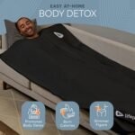 Lifepro RejuvaWrap Infrared Sauna Blanket with Low EMF and 9 Temp Levels | Features carbon fiber heating with detox wraps, waterproof interior, and storage carry bag for home wellness - Image 3