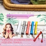 WILLBOND 72 Pieces Hair Perm Rods Set, Short Plastic Perming Rods Cold Wave Rods 6 Sizes Hair Curling Rollers with 1 Piece Steel Pintail Hair Comb for Hairdressing Hair Styling | Short Home Perm Kits With Cover, Hair Curling Rollers, Cold Wave Rods With Pintail Comb For Long/Short Hair Hairdressing - Image 7