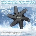 iPhone Cleaning Kit for Charging Port Cleaner,Lightning Charger Connector | Speaker Cable,AirPod Pro Cell Phone，Cleaning Putty，Repair Restore Tool,Thin Cleaning Brushes,Microfiber Cloths,Port Pick - Image 8