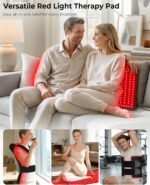 Red Light Therapy Mat for Body, 33"×17" Infrared Mat Wearable | 380 LEDs, Infrared Light Therapy for Back Shoulder Pain Relief, Portable for Home Office Travel, Gift for Men Women - Image 4