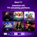 Aurzen Roku TV D1R air USB-C Powered Smart Portable Outdoor Projector White | Roku TV Built-in, WiFi & Bluetooth, Power Bank Supported, Native 1080P, DoIby Audio, Mini Projector for Home & Outdoor Movies - Image 3