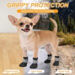 BEAUTYZOO Dog Shoes Small Size Dogs,Breathable Summer Dog Booties & Paw Protectors for Hot Pavement,Anti-Slip Sole Puppy Dog Boots for Hardwood Floors, Outdoor Walking Running,Maltese Yorkie Chihuahua - Image 5