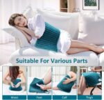 Heating pad for Back/Shoulder/Neck/Abdomen, Heating Pads with 6 Fast Heating Settings, Auto-Off, Machine Wash, Birthday Gifts for Women Mom Men Dad, Extra Large 12"x24", Blue - Image 8