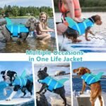Dogcheer Dog Life Jacket, Cute Shark Dog Life Vest for Swimming Boating with Superior Buoyancy and Rescue Handle, Adjustable Puppy Floating Swim Vest for Small Medium Large Dogs - Pool Blue, XS - Image 7
